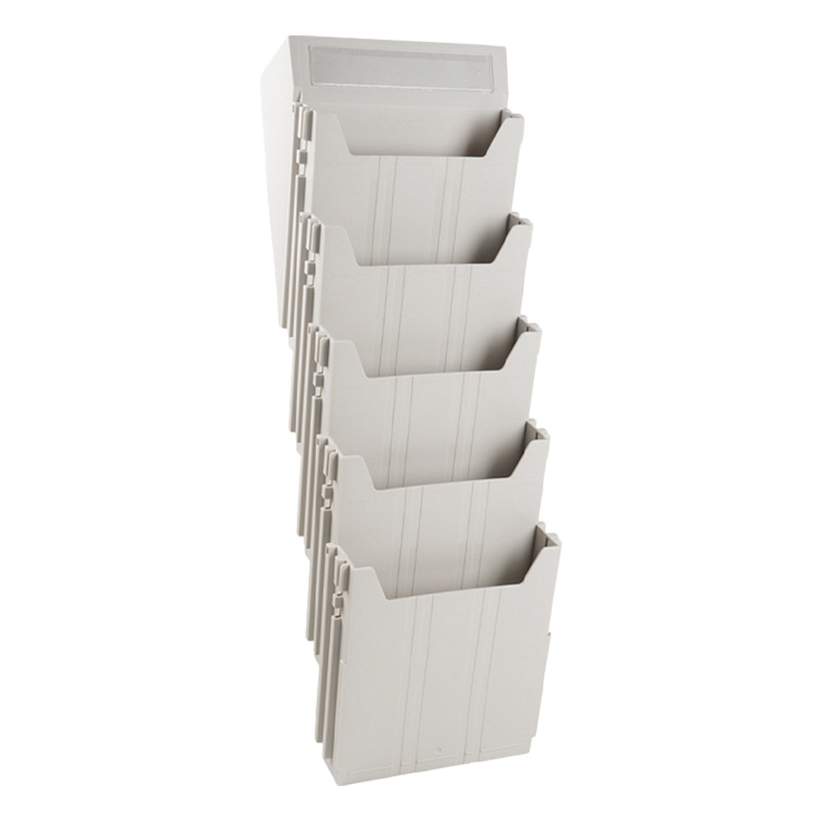 Magazine Holder Rack - ที่จัดเก็บเอกสารแบบติดผนัง ปรับระดับได้ สำหรับสำนักงาน ชั้นวางนิตยสาร ชั้นวางของแบบแขวน
