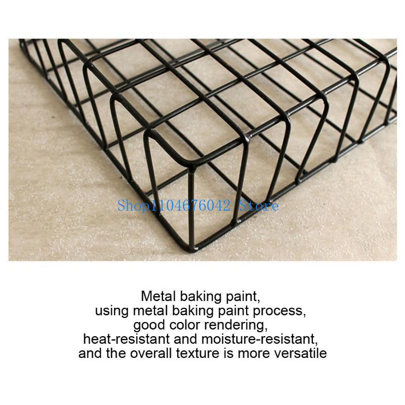 Magazine Holder Rack - 652F Mail ตะกร้าลวดติดผนังผู้ถือแฟ้มนิตยสารแขวนเอกสาร Foyer ชั้นวางของ Rack