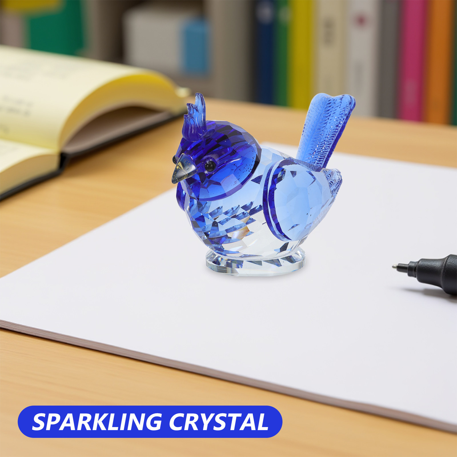 รูปปั้นนกคริสตัลขนาดเล็ก นกกระ - Paper Weight Crystal บทวิจารณ์และราคา